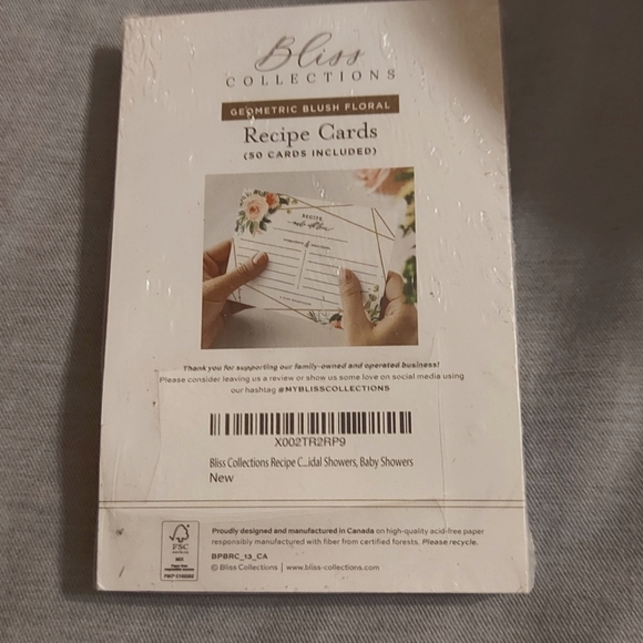 🎉FREE WITH PURCHASE🎉 Bliss Collections Recipe Cards - Picture 6 of 6